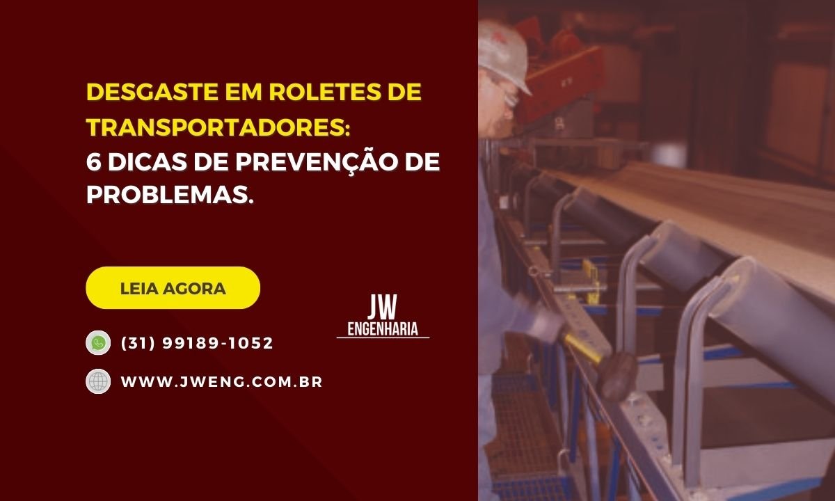 desgaste em roletes de transportadores
