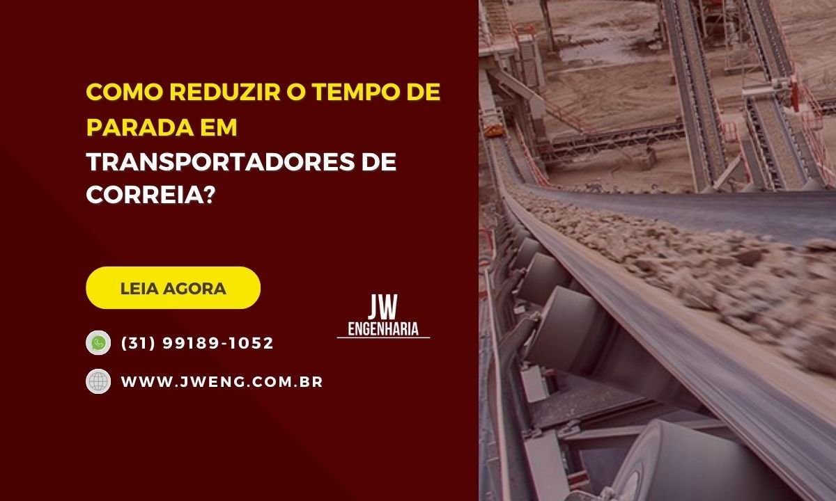 reduzir tempo de parada em transportadores de correia